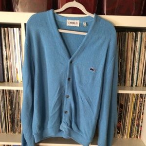 1970s Izod alligator cardigan